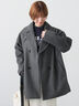 ウールライクミドルPコート（グレー）｜Lugnoncure（ルノンキュール）通販