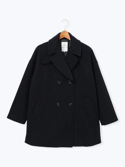 ウールライクミドルPコート（グレー/ブラウン/ネイビー）｜Lugnoncure（ルノンキュール）通販