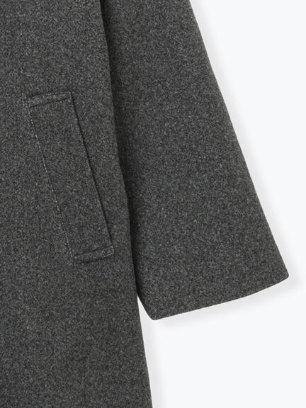 ウールライクミドルPコート（グレー/ブラウン/ネイビー）｜Lugnoncure（ルノンキュール）通販