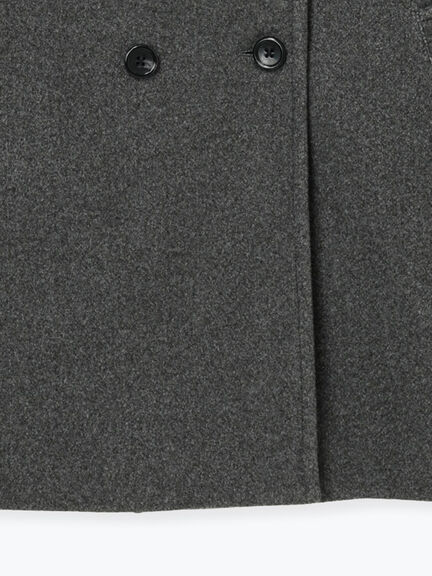 ウールライクミドルPコート（グレー/ブラウン/ネイビー）｜Lugnoncure（ルノンキュール）通販