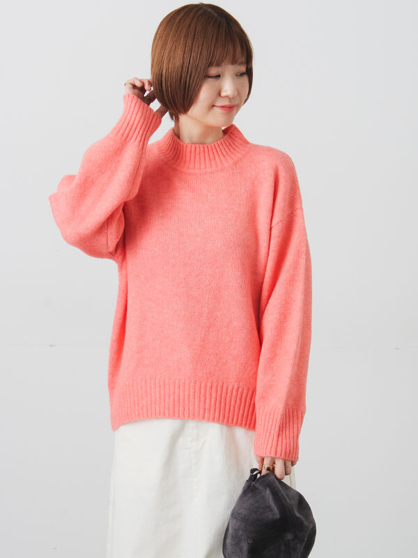 21AW✨セオリー カシミヤ100% ハイネックニット セーター ピンクベージュ Theory セオリー カシミヤ100% ハイネックニット ピンクベージュ