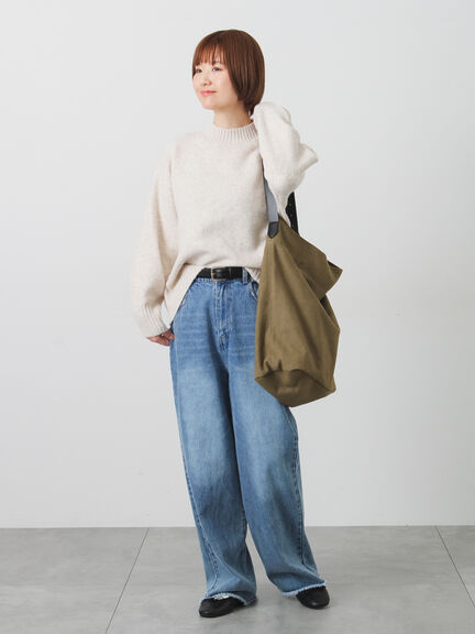 ウール混ふわふわハイネックニット（チャコールグレー/ピンク/ベージュ/ミント/パープル）｜Lugnoncure（ルノンキュール）通販