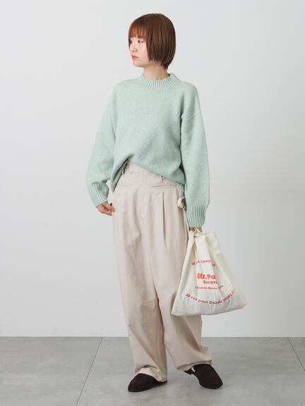 ウール混ふわふわハイネックニット（チャコールグレー/ピンク/ベージュ/ミント/パープル）｜Lugnoncure（ルノンキュール）通販