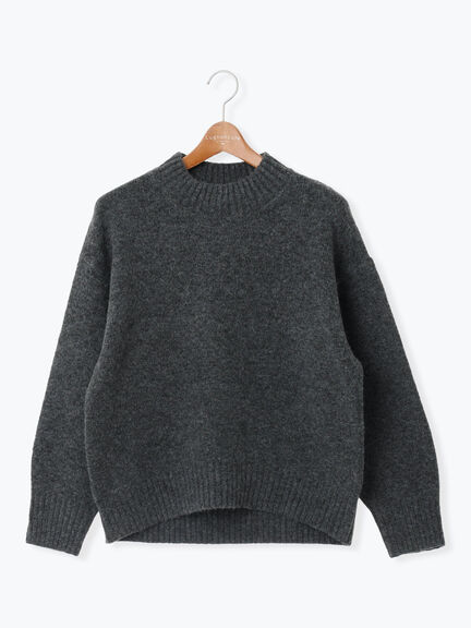 ウール混ふわふわハイネックニット（チャコールグレー/ピンク/ベージュ/ミント/パープル）｜Lugnoncure（ルノンキュール）通販