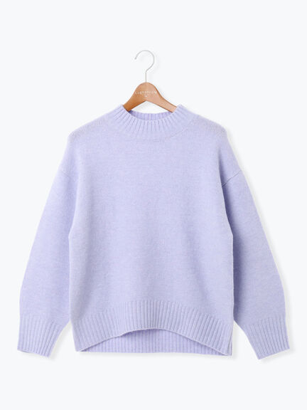 ウール混ふわふわハイネックニット（チャコールグレー/ピンク/ベージュ/ミント/パープル）｜Lugnoncure（ルノンキュール）通販