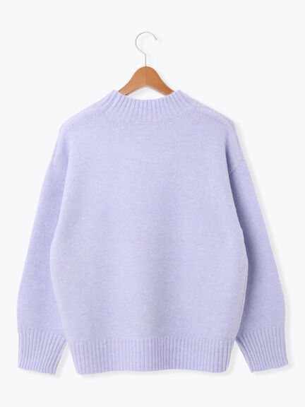 ウール混ふわふわハイネックニット（チャコールグレー/ピンク/ベージュ/ミント/パープル）｜Lugnoncure（ルノンキュール）通販