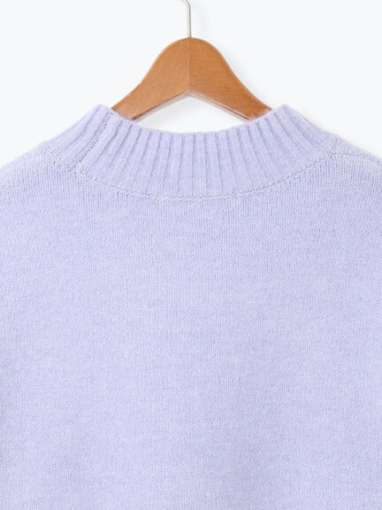 ウール混ふわふわハイネックニット（チャコールグレー/ピンク/ベージュ/ミント/パープル）｜Lugnoncure（ルノンキュール）通販