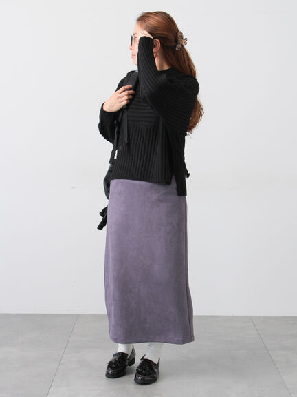 リブ切替ボトルネックニット（グレー/ブラック/イエロー/グリーン/ブルー）｜Lugnoncure（ルノンキュール）通販