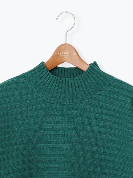 リブ切替ボトルネックニット（グレー/ブラック/イエロー/グリーン/ブルー）｜Lugnoncure（ルノンキュール）通販