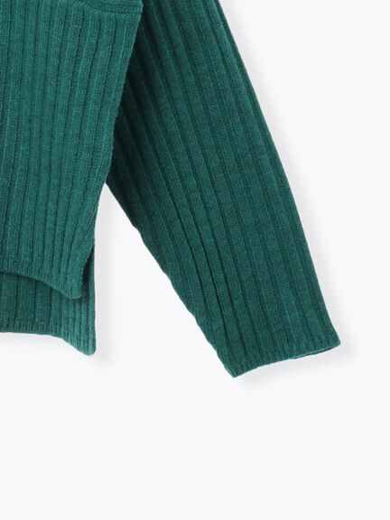 リブ切替ボトルネックニット（グレー/ブラック/イエロー/グリーン/ブルー）｜Lugnoncure（ルノンキュール）通販