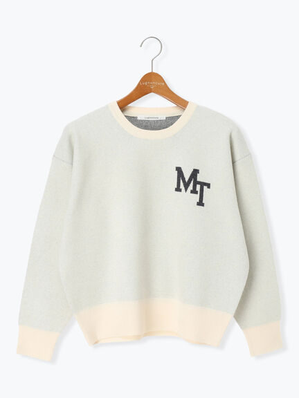 ロゴアソートジャカードニット（オフホワイト/グレー/イエロー/ネイビー）｜Lugnoncure（ルノンキュール）通販