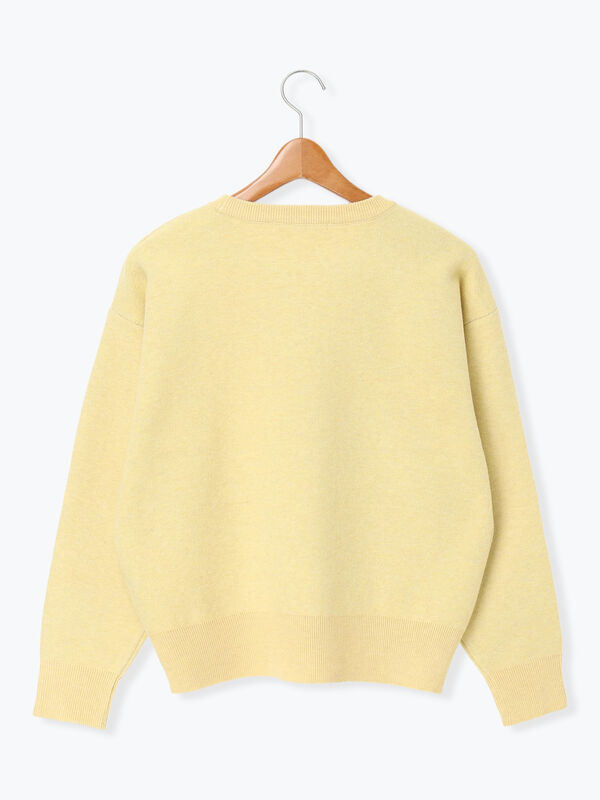 セール】 ロゴアソートジャカードニット（オフホワイト/グレー