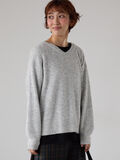 もちもちメランジVネックニット（グレー）｜Lugnoncure（ルノンキュール）通販
