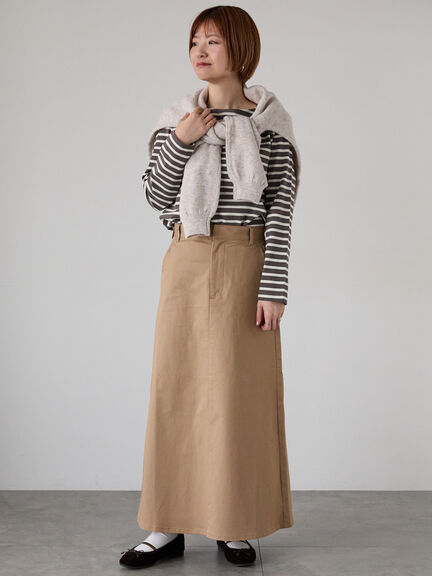 もちもちメランジVネックニット（グレー/チャコールグレー/ベージュ/グリーン/ブルー）｜Lugnoncure（ルノンキュール）通販