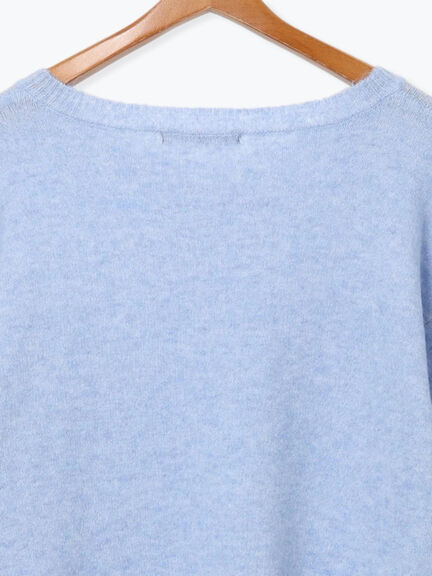 もちもちメランジVネックニット（グレー/チャコールグレー/ベージュ/グリーン/ブルー）｜Lugnoncure（ルノンキュール）通販