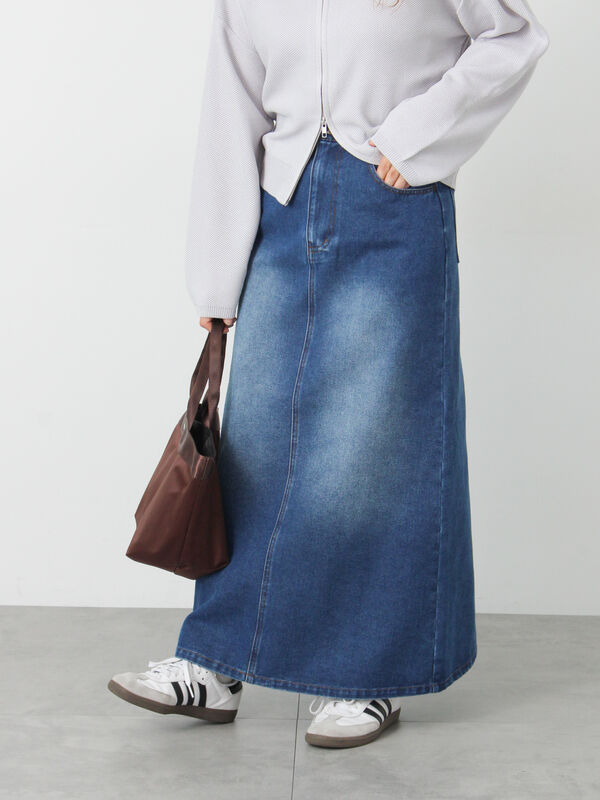 デニムタイトスカート（ブルー）｜Lugnoncure（ルノンキュール）通販