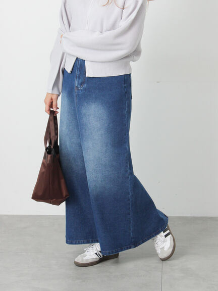 デニムタイトスカート（ブルー/ネイビー）｜Lugnoncure（ルノンキュール）通販