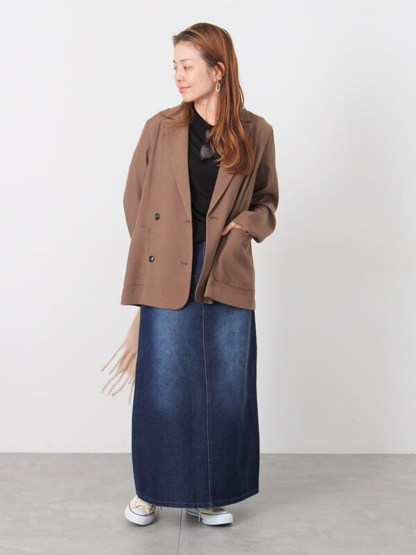 セール】 デニムタイトスカート（ブルー/ネイビー/ボトムス/スカート