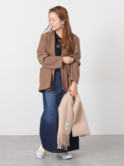 デニムタイトスカート（ブルー/ネイビー）｜Lugnoncure（ルノンキュール）通販