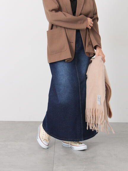 デニムタイトスカート（ブルー/ネイビー）｜Lugnoncure（ルノンキュール）通販