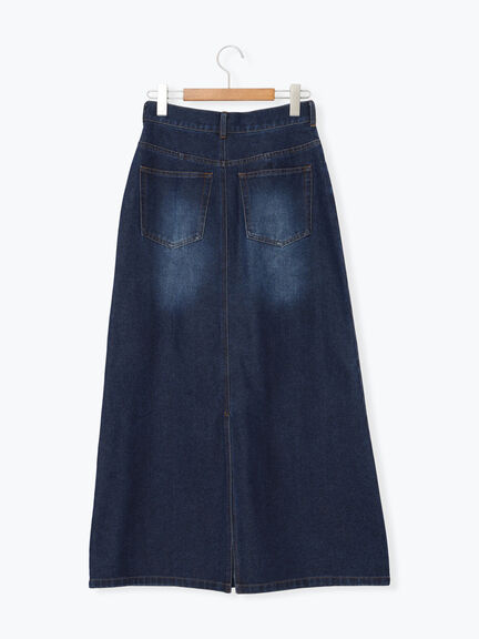 デニムタイトスカート（ブルー/ネイビー）｜Lugnoncure（ルノンキュール）通販