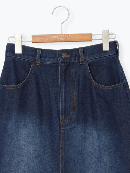 デニムタイトスカート（ブルー/ネイビー）｜Lugnoncure（ルノンキュール）通販