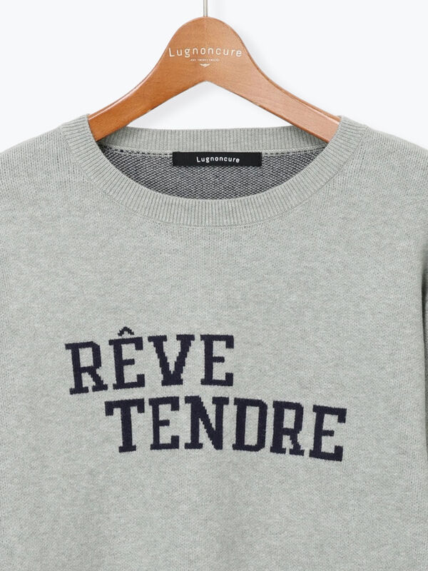 セール】 フロントロゴニット（オフホワイト/グレー/ブラック/トップス