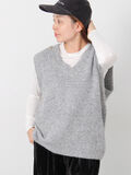 ラメ引き揃えニットベスト（グレー）｜Lugnoncure（ルノンキュール）通販