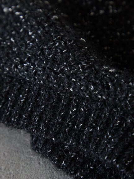 ラメ引き揃えニットベスト（オフホワイト/グレー/ブラック）｜Lugnoncure（ルノンキュール）通販