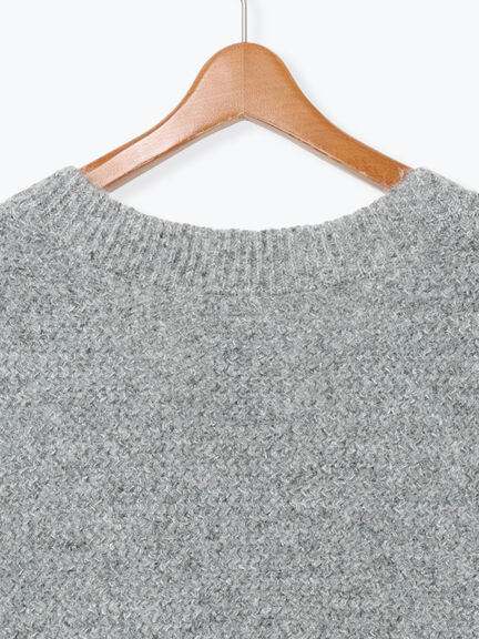 ラメ引き揃えニットベスト（オフホワイト/グレー/ブラック）｜Lugnoncure（ルノンキュール）通販