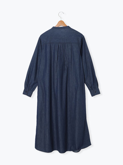 ピンタックデニムワンピース（ブラック/ネイビー）｜Lugnoncure（ルノンキュール）通販