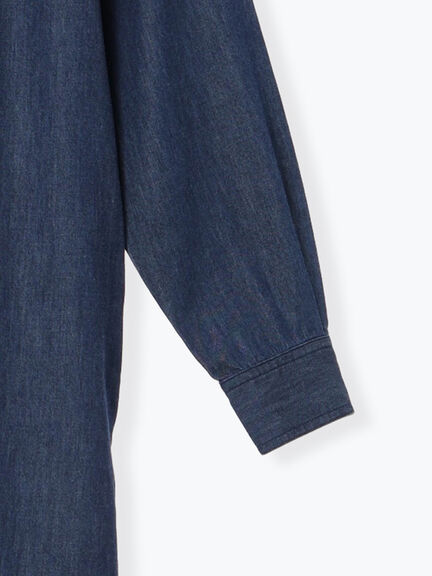 ピンタックデニムワンピース（ブラック/ネイビー）｜Lugnoncure（ルノンキュール）通販