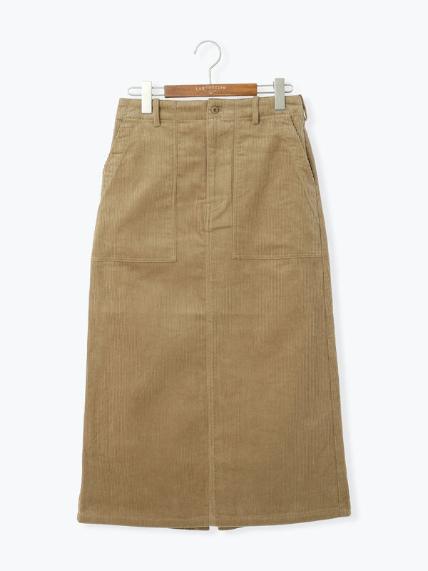 セール】 コーデュロイベイカースカート（オフホワイト