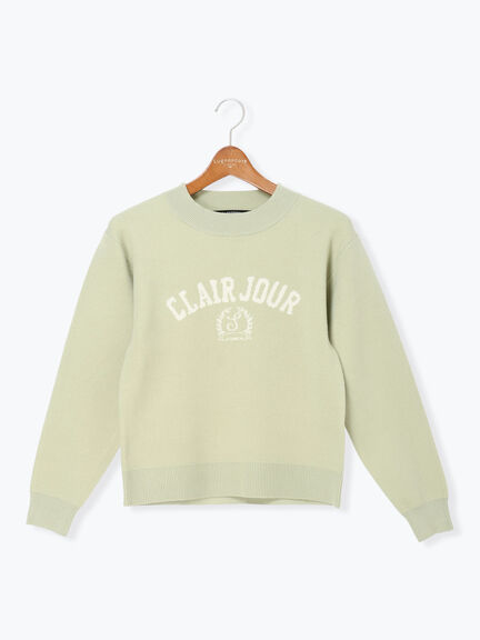 エンブレムロゴニット（オフホワイト/モカ/グリーン/ネイビー）｜Lugnoncure（ルノンキュール）通販