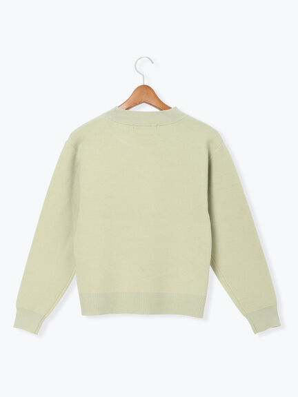 エンブレムロゴニット（オフホワイト/モカ/グリーン/ネイビー）｜Lugnoncure（ルノンキュール）通販