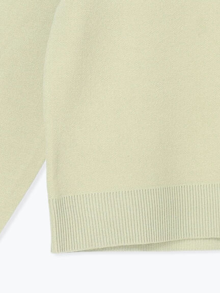 エンブレムロゴニット（オフホワイト/モカ/グリーン/ネイビー）｜Lugnoncure（ルノンキュール）通販