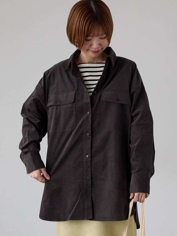 美品c.e コーデュロイオーバーサイズ シャツ　L size THE CRAFT CREW PRODUCTS シャツ ファンクショナルコーデュロイ