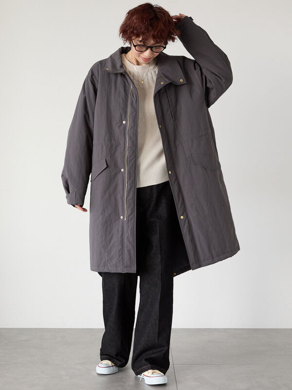 セール】 中綿モッズコート（グレー/ネイビー/アウター/コート