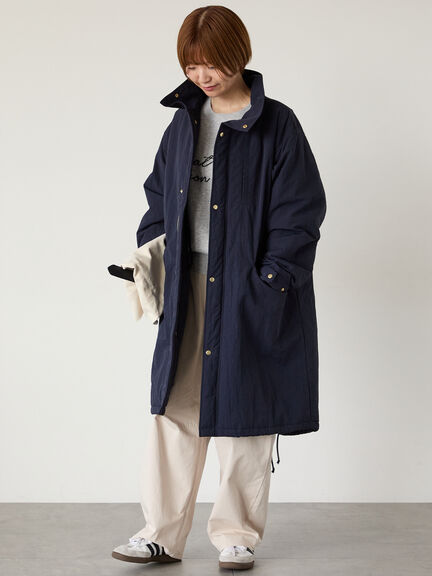 中綿モッズコート（グレー/ネイビー）｜Lugnoncure（ルノンキュール）通販