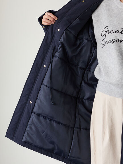 中綿モッズコート（グレー/ネイビー）｜Lugnoncure（ルノンキュール）通販