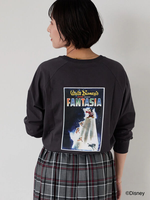 【Disney】FANTASIA/ラグランTシャツ1（チャコールグレー）｜Lugnoncure（ルノンキュール）通販