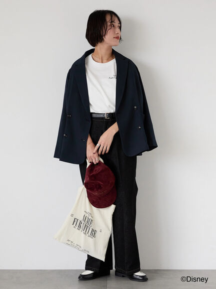 【Disney】FANTASIA/ラグランTシャツ1（オフホワイト/チャコールグレー/ブラック）｜Lugnoncure（ルノンキュール）通販