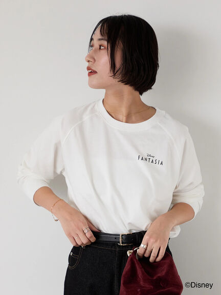 【Disney】FANTASIA/ラグランTシャツ1（オフホワイト/チャコールグレー/ブラック）｜Lugnoncure（ルノンキュール）通販