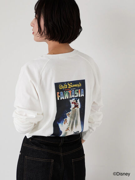 【Disney】FANTASIA/ラグランTシャツ1（オフホワイト/チャコールグレー/ブラック）｜Lugnoncure（ルノンキュール）通販