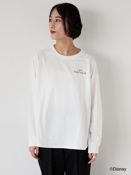 【Disney】FANTASIA/ラグランTシャツ1（オフホワイト/チャコールグレー/ブラック）｜Lugnoncure（ルノンキュール）通販