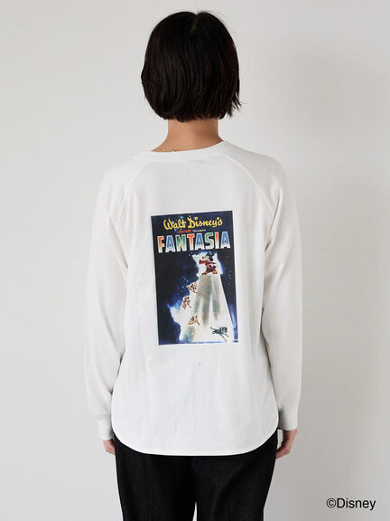 【Disney】FANTASIA/ラグランTシャツ1（オフホワイト/チャコールグレー/ブラック）｜Lugnoncure（ルノンキュール）通販