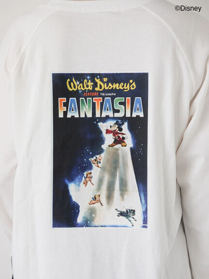 【Disney】FANTASIA/ラグランTシャツ1（オフホワイト/チャコールグレー/ブラック）｜Lugnoncure（ルノンキュール）通販