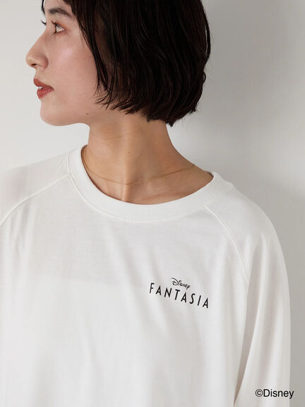 【Disney】FANTASIA/ラグランTシャツ1（オフホワイト/チャコールグレー/ブラック）｜Lugnoncure（ルノンキュール）通販