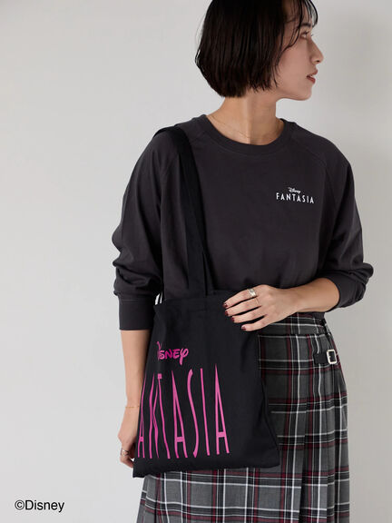 【Disney】FANTASIA/ラグランTシャツ1（オフホワイト/チャコールグレー/ブラック）｜Lugnoncure（ルノンキュール）通販