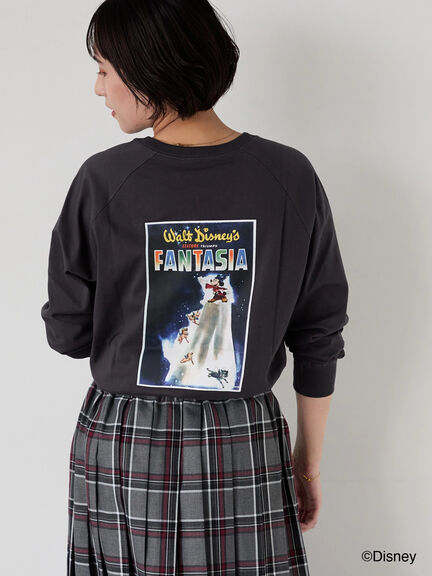 【Disney】FANTASIA/ラグランTシャツ1（オフホワイト/チャコールグレー/ブラック）｜Lugnoncure（ルノンキュール）通販